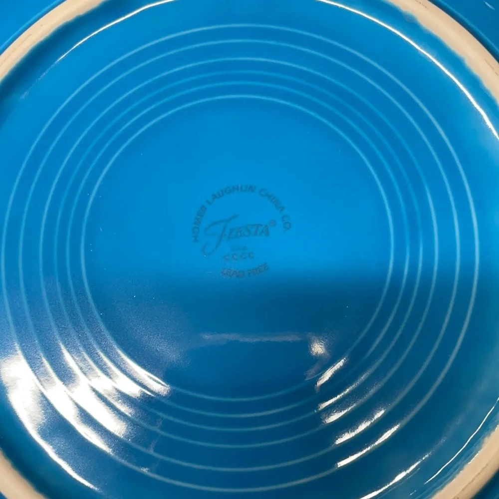 Fiesta peacock dinner plate